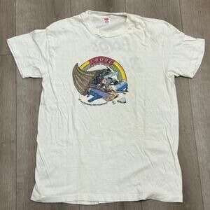 Vintage 90s J Borg Home Center white Tee T Shirt Size Small S B11